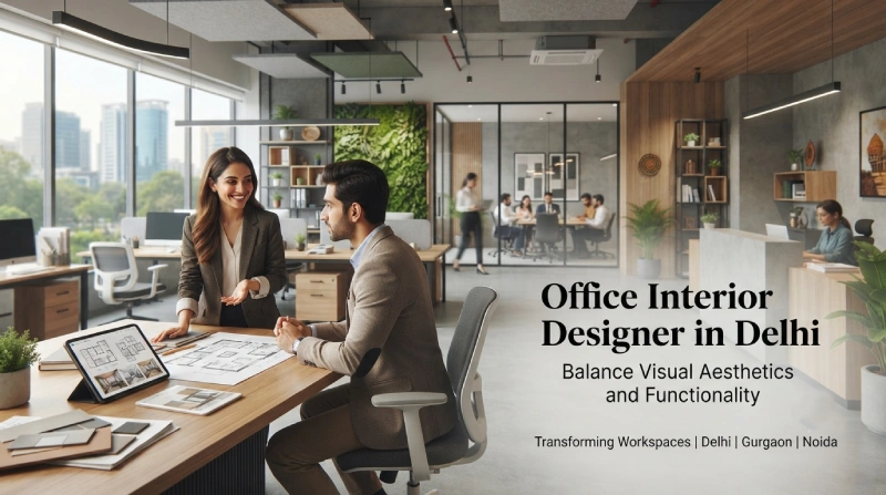 Office Interior Designer in Delhi – Balance Visual Aesthetics and Functionality