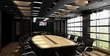 A modern office ceiling design can improve the overall feel of your office and fortify your staff’s productivity