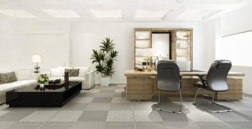 Furniture arrangements and illumination are low-budget office interior design solutions that can have a dramatic effect